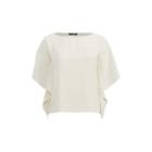 Ralph Lauren Georgette Dolman Blouse Herbal Milk
