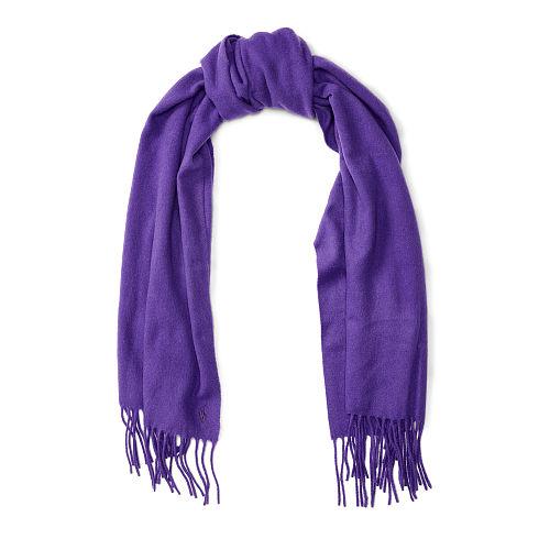 Polo Ralph Lauren Cashmere-wool Scarf Montauk Purple