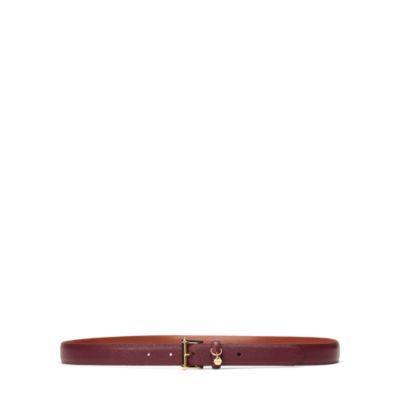 Ralph Lauren Leather Belt Merlot