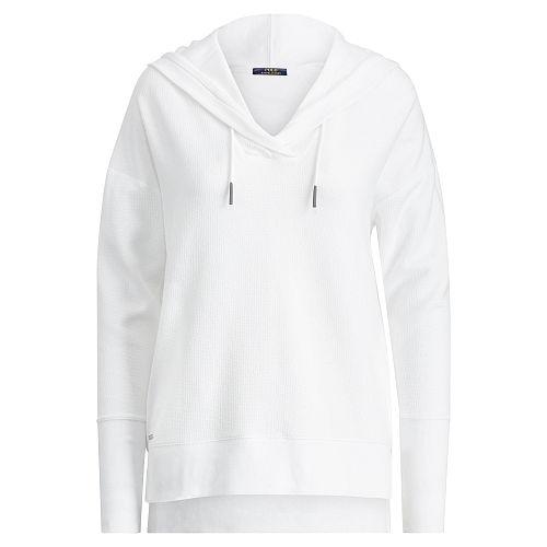 Polo Ralph Lauren Waffle-knit Cotton Hoodie White
