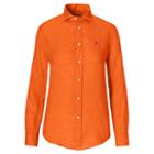 Polo Ralph Lauren Relaxed Fit Linen Shirt Diver Orange