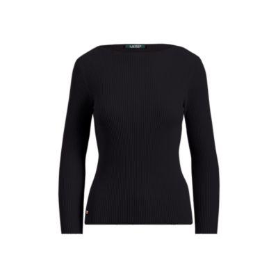 Ralph Lauren Cotton-blend Boatneck Sweater Polo Black Mp