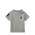 Ralph Lauren Cotton Jersey Crewneck T-shirt Andover Heather 24m