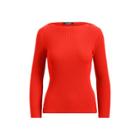 Ralph Lauren Cotton-blend Boatneck Sweater Tomato Red