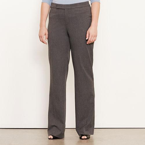 Ralph Lauren Lauren Woman Stretch Twill Flared Pant Grey Heather