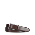 Ralph Lauren Calfskin Leather Belt Brown/silver