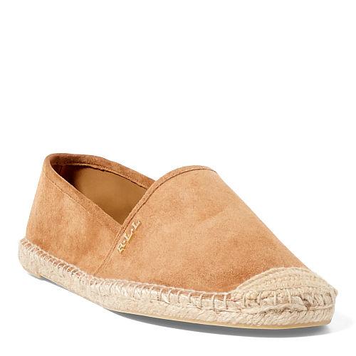 Ralph Lauren Lauren Danita Suede Espadrille Camel