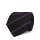 Ralph Lauren Regimental-stripe Tie Black/purple