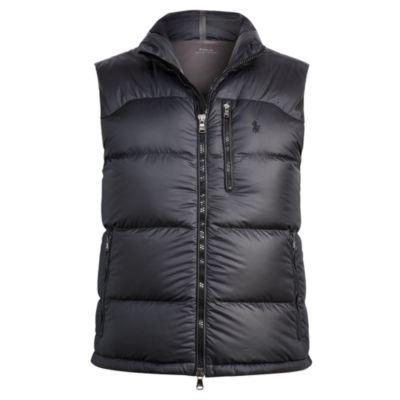 Ralph Lauren Quilted Ripstop Down Vest Polo Black 1x Big