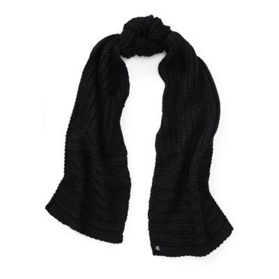 Ralph Lauren Chunky Garter Stitch Scarf Black