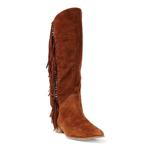 Polo Ralph Lauren Julianna Fringed Suede Boot Snuff