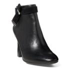 Ralph Lauren Leather Ankle Boot Black/black