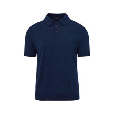 Ralph Lauren Cotton Short-sleeve Sweater Cosmos Heather