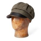 Ralph Lauren Leather-trim Motorcycle Cap Grey