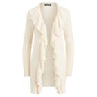 Ralph Lauren Lauren Petite Ruffled Open-front Cardigan