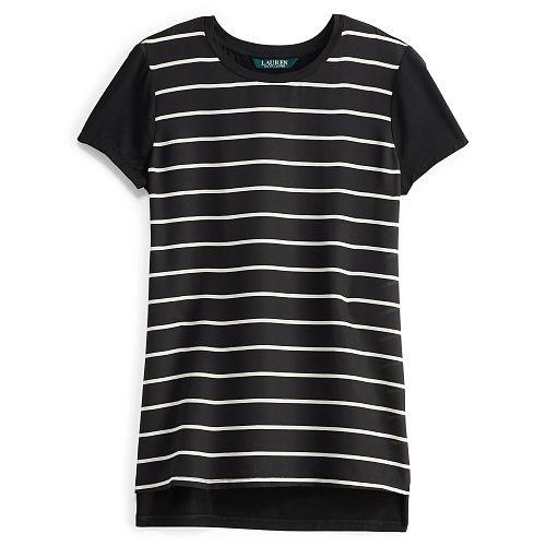 Ralph Lauren Lauren Crepe-front Jersey Tee