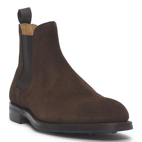 Ralph Lauren Ruddington Suede Chelsea Boot Dark Brown