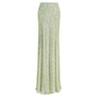 Ralph Lauren Jacqueline Chiffon Skirt Mint Multi