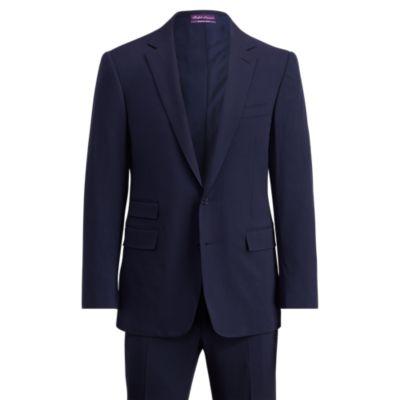 Ralph Lauren Handmade Wool Gabardine Suit Navy