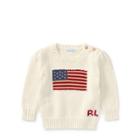 Ralph Lauren American Flag Sweater Essex Cream 3m
