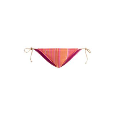 Ralph Lauren Striped Cheeky Bikini Bottom Coral Multi
