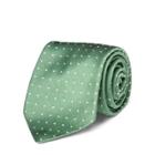 Ralph Lauren Polka-dot Silk Repp Narrow Tie Green/white
