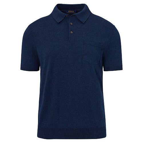 Polo Ralph Lauren Pima Short-sleeve Sweater Cosmos Heather