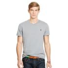 Polo Ralph Lauren Cotton Jersey V-neck T-shirt Museum Grey