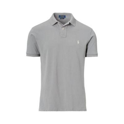 Ralph Lauren Custom Slim Fit Mesh Polo Perfect Grey