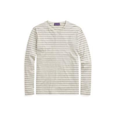 Ralph Lauren Custom Fit Lisle T-shirt Grey Mlng/lt Grey Mlng