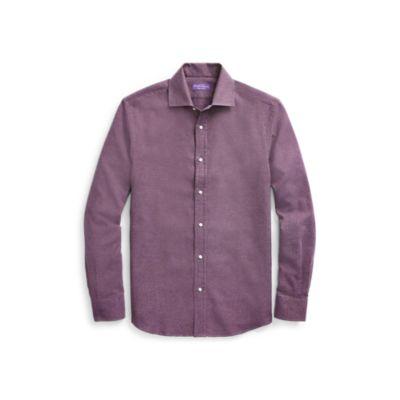 Ralph Lauren Brushed Melton Shirt Purple Multi