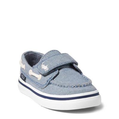 Ralph Lauren Batten Chambray Ez Boat Shoe Blue Chambray