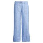 Ralph Lauren Striped Linen Pant Blue/white