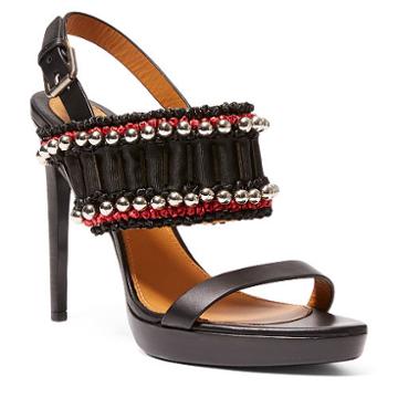 Ralph Lauren Jerusha Embroidered Sandal Black