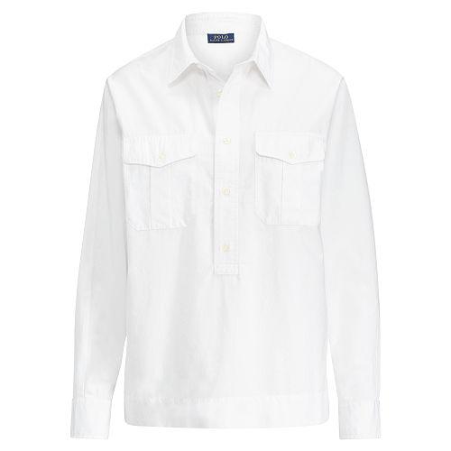 Polo Ralph Lauren Cotton Twill Dolman Shirt White