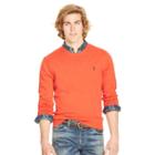 Polo Ralph Lauren Cotton Crewneck Sweater Sportsman Orange Heather