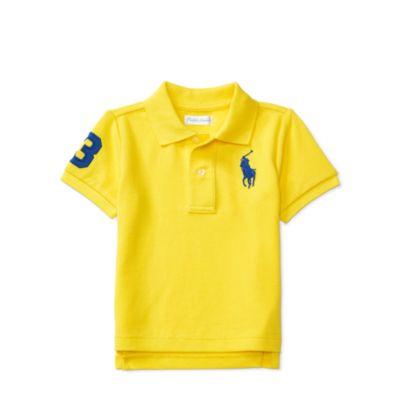 Ralph Lauren Cotton Mesh Polo Shirt Tournament Yellow 3m