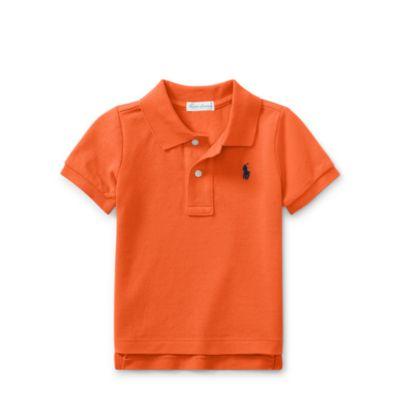 Ralph Lauren Cotton Mesh Polo Shirt Bedford Orange 3m