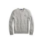 Ralph Lauren Cable-knit Cotton Sweater Fawn Grey Heather 2x Big