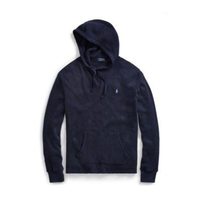 Ralph Lauren Waffle-knit Cotton Hoodie Winter Navy Heather