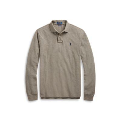 Ralph Lauren Custom Slim Long-sleeve Polo Gents Heather