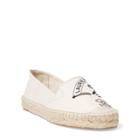 Ralph Lauren Dillan Canvas Espadrille Ecru/black