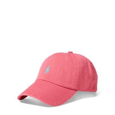 Ralph Lauren Cotton Chino Baseball Cap Hyannis Red