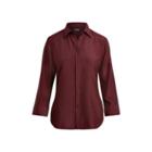 Ralph Lauren Cotton-silk Button-down Shirt Red Sangria