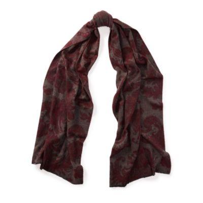 Ralph Lauren Floral Scarf Burgundy