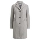 Ralph Lauren Herringbone Car Coat Grey/black