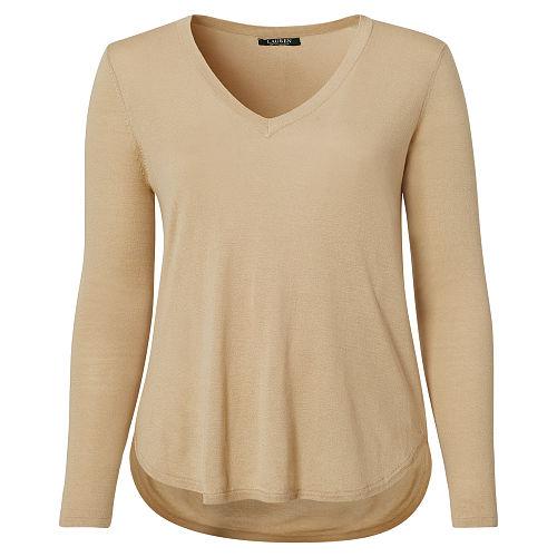 Ralph Lauren Lauren Woman Silk-blend V-neck Sweater