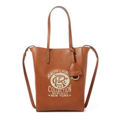 Ralph Lauren Embroidered Mini Modern Tote Rl Gold