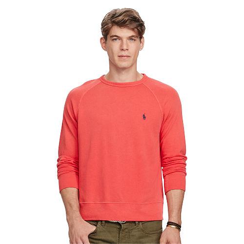 Polo Ralph Lauren Cotton Spa Terry Sweatshirt Sedona Orange