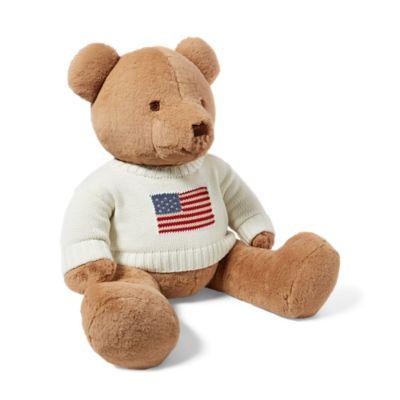 Ralph Lauren Large Flag-sweater Polo Bear Essex Cream